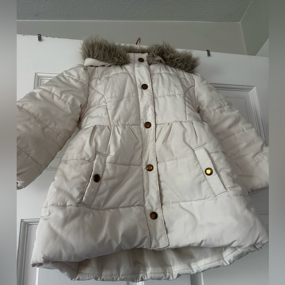 Janie and Jack jacket with fur hood